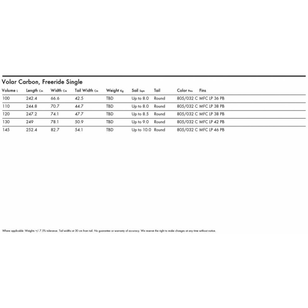 VOLAR CARBON 120 - Freeride single slide 3478