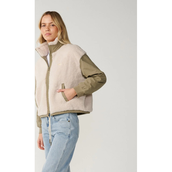 Giacca Venture Sherpa Donna – Olive slide 9702