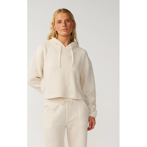 Felpa con Cappuccio Cala Nights Texturé Donna – Natural slide 9725