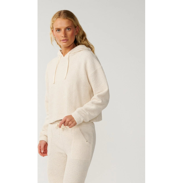 Felpa con Cappuccio Cala Nights Texturé Donna – Natural slide 9726