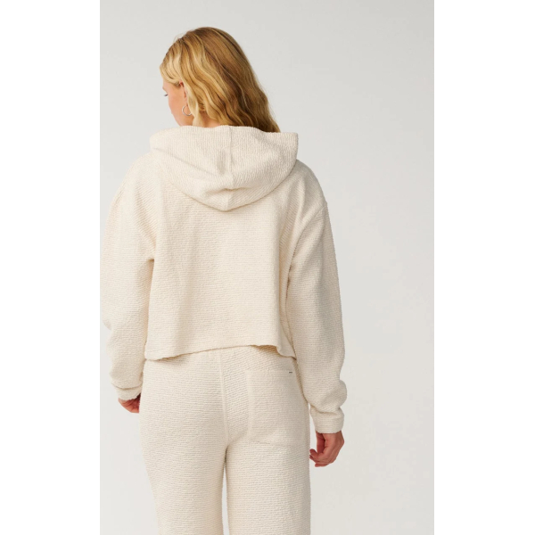 Felpa con Cappuccio Cala Nights Texturé Donna – Natural slide 9727