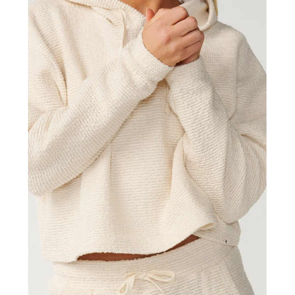 Felpa con Cappuccio Cala Nights Texturé Donna – Natural slide 9724