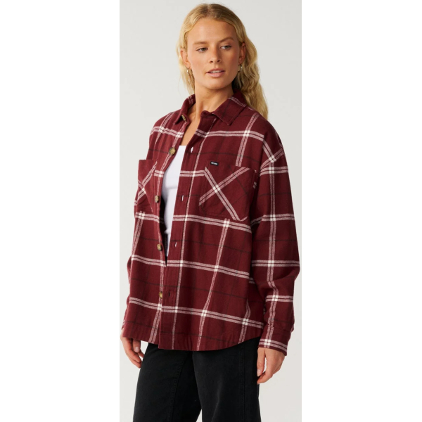 Camicia di Flanella Venture – Dark Plum slide 9694